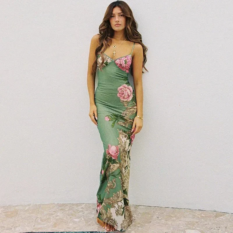 Lila – Elegantes Sommerkleid mit Blumenmuster für Damen