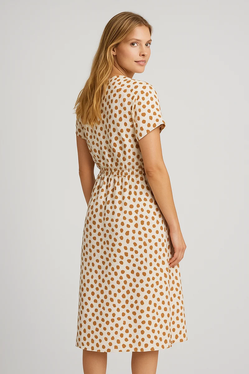 Helga – Stilvolles bedrucktes Sommerkleid für Damen