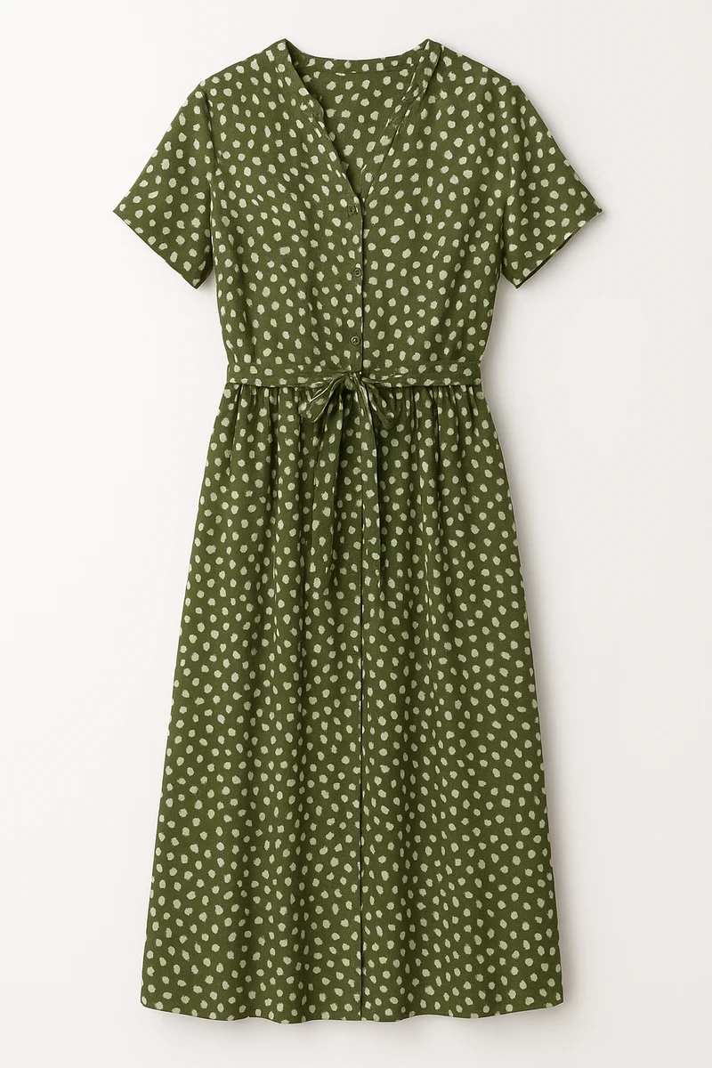 Helga – Stilvolles bedrucktes Sommerkleid für Damen
