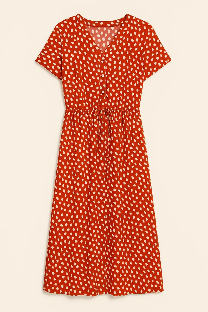 Helga – Stilvolles bedrucktes Sommerkleid für Damen