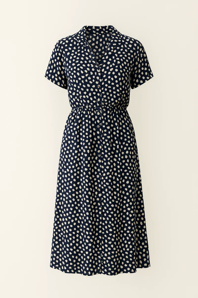 Helga – Stilvolles bedrucktes Sommerkleid für Damen