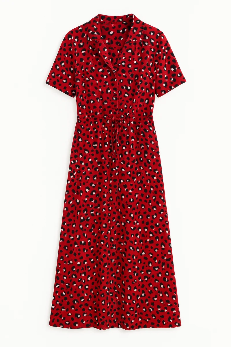 Helga – Stilvolles bedrucktes Sommerkleid für Damen
