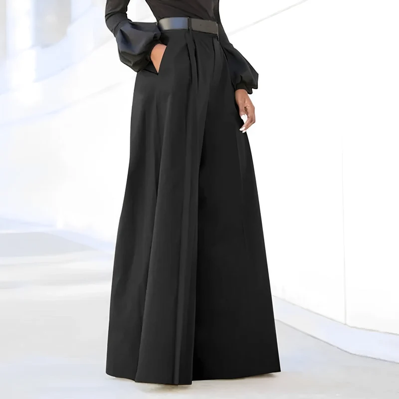 Nadine – Damenhose mit hoher Taille und weitem Bein