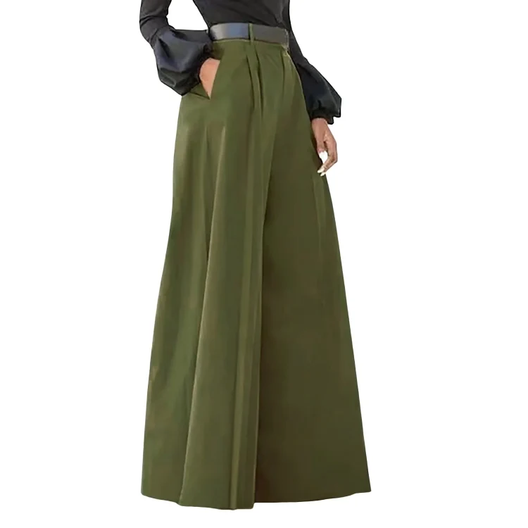 Nadine – Damenhose mit hoher Taille und weitem Bein