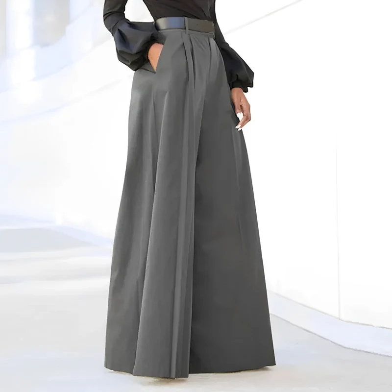 Nadine – Damenhose mit hoher Taille und weitem Bein