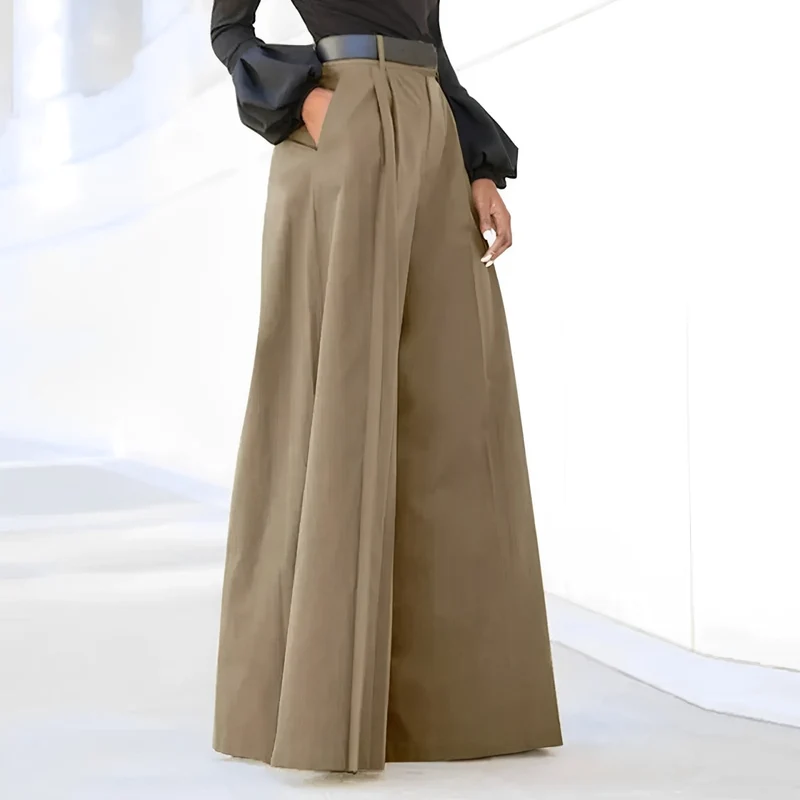 Nadine – Damenhose mit hoher Taille und weitem Bein
