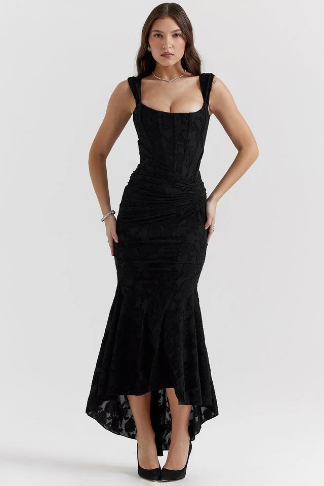 Petra – Elegantes Abendkleid mit Spitzenakzenten für Damen