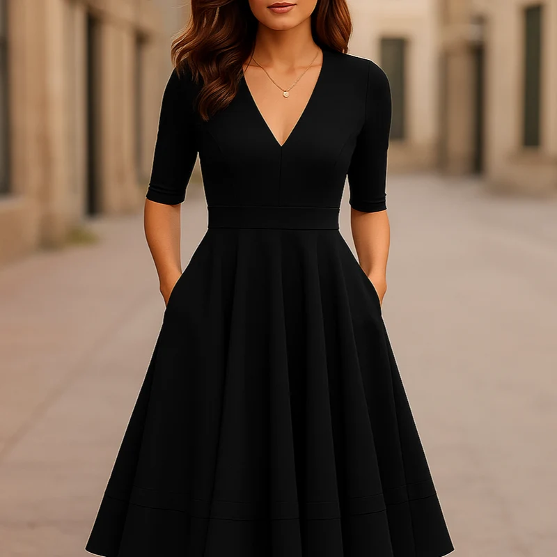 Johanna – Elegantes A-Kleid für Damen