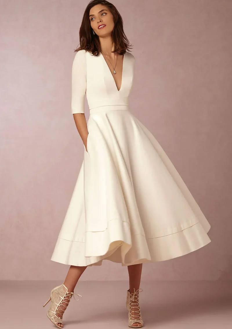 Johanna – Elegantes A-Kleid für Damen