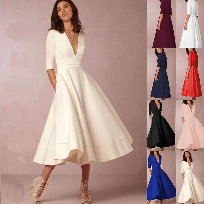 Johanna – Elegantes A-Kleid für Damen