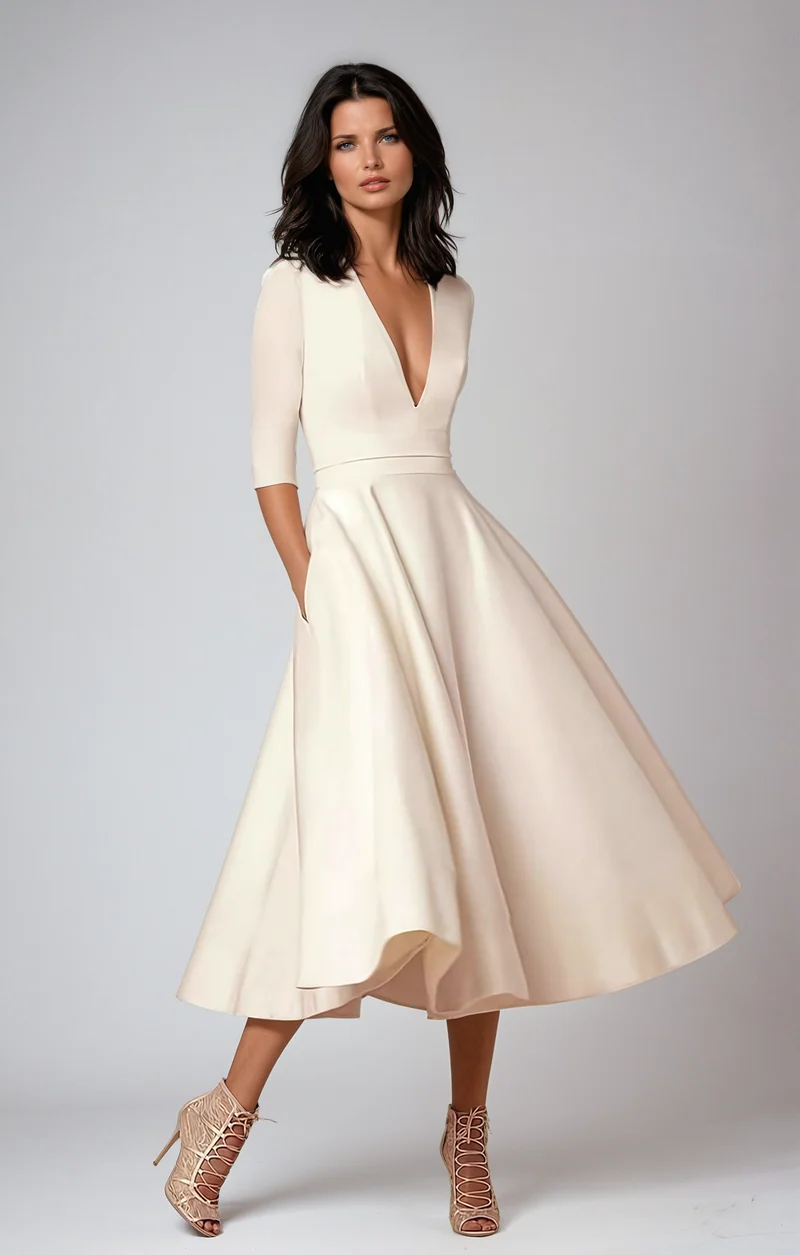Johanna – Elegantes A-Kleid für Damen