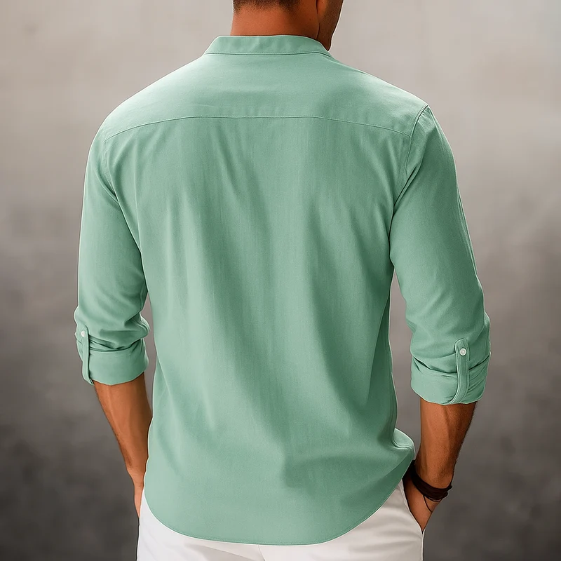 Markus – Lässiges Henley-Sommerhemd für Herren