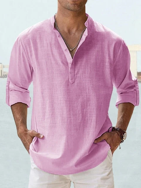 Markus – Lässiges Henley-Sommerhemd für Herren