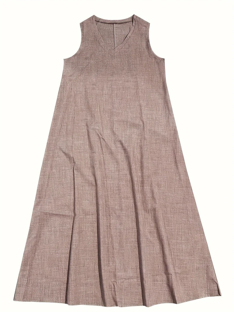 Marie – Elegantes Maxikleid aus Leinen für Damen