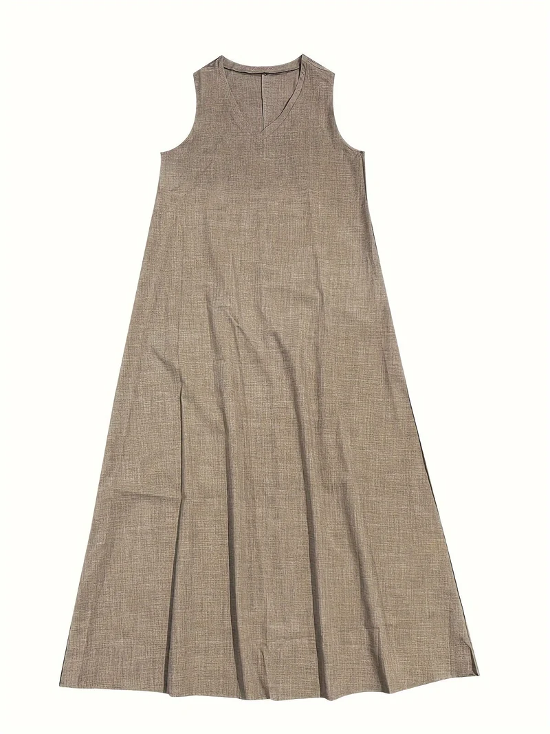 Marie – Elegantes Maxikleid aus Leinen für Damen