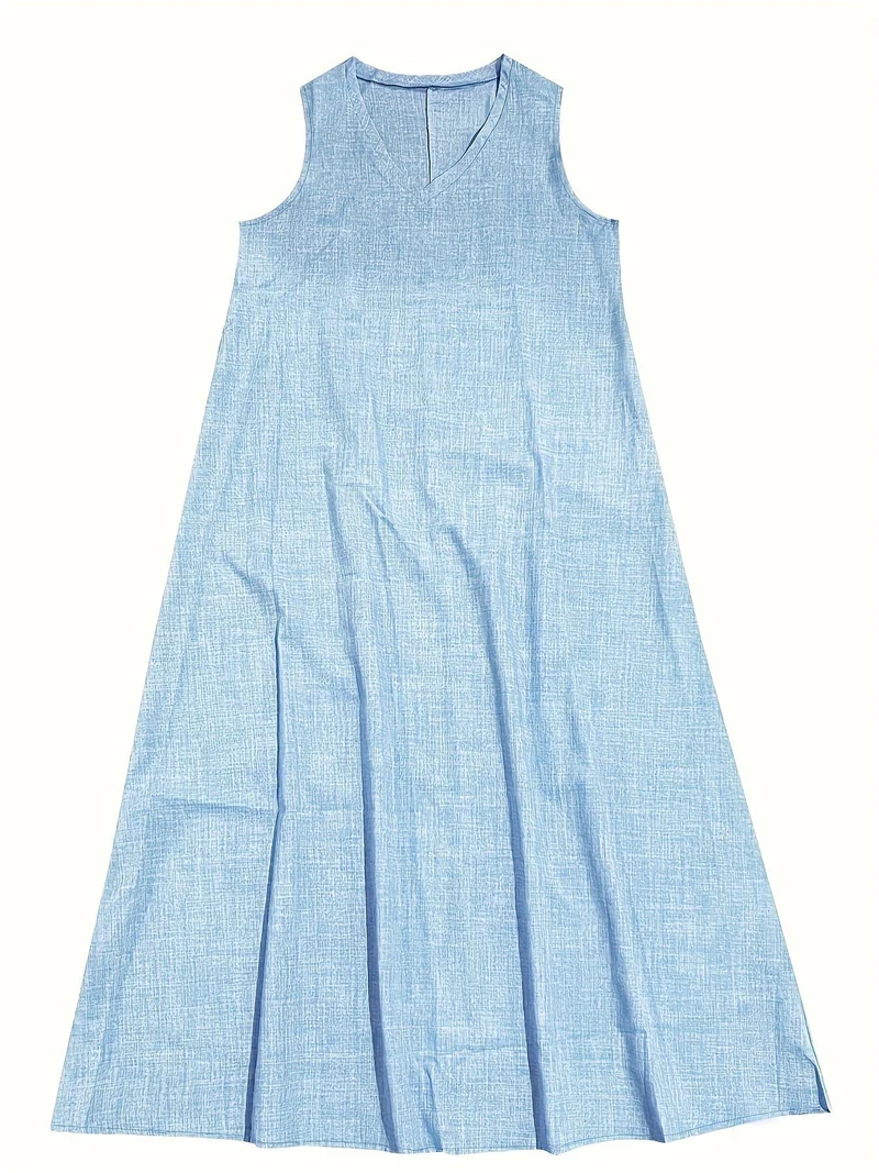 Marie – Elegantes Maxikleid aus Leinen für Damen