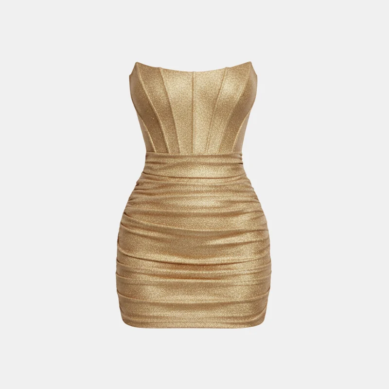 Marie – Serena Lurex-Korsett-Minikleid