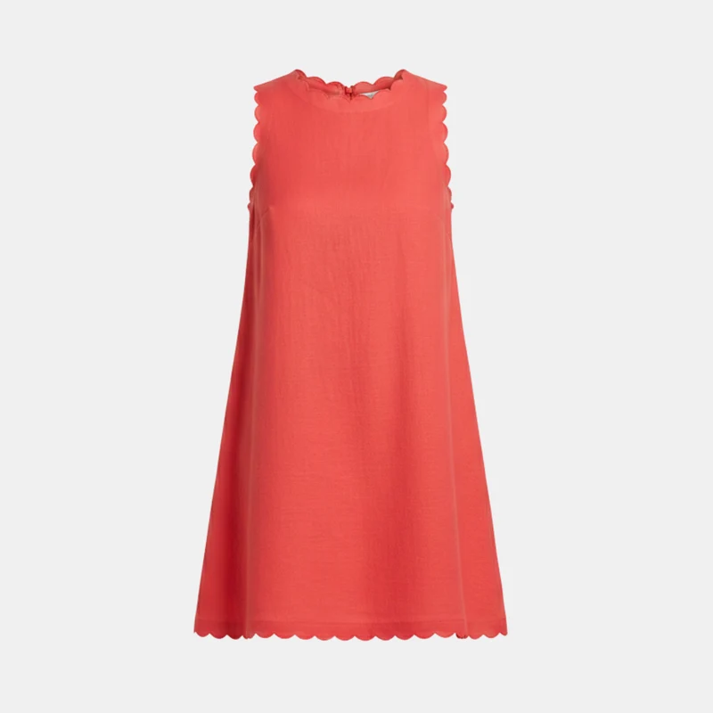 Ella – Minikleid für Damen aus weißem Leinen