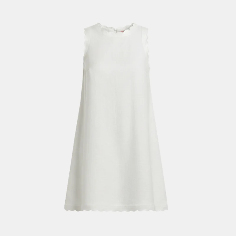 Ella – Minikleid für Damen aus weißem Leinen