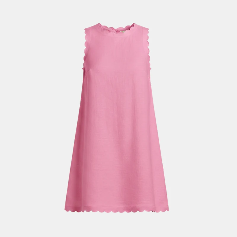 Ella – Minikleid für Damen aus weißem Leinen