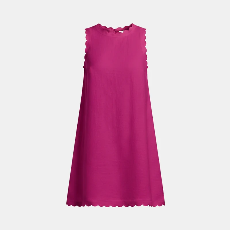 Ella – Minikleid für Damen aus weißem Leinen