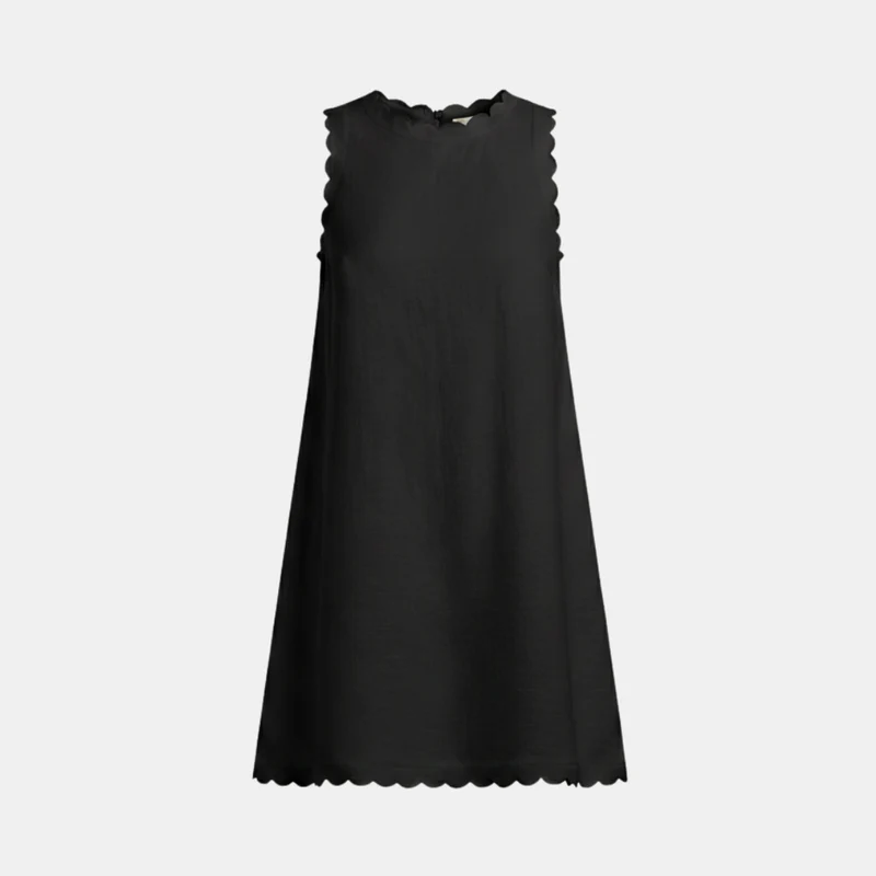 Ella – Minikleid für Damen aus weißem Leinen