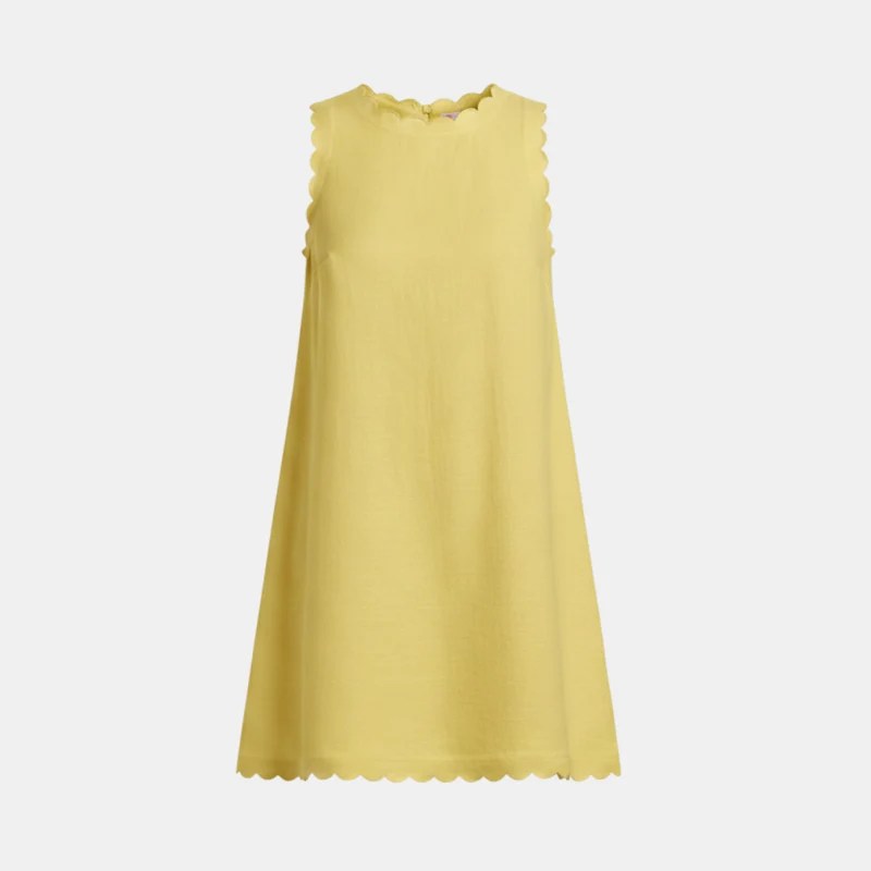 Ella – Minikleid für Damen aus weißem Leinen