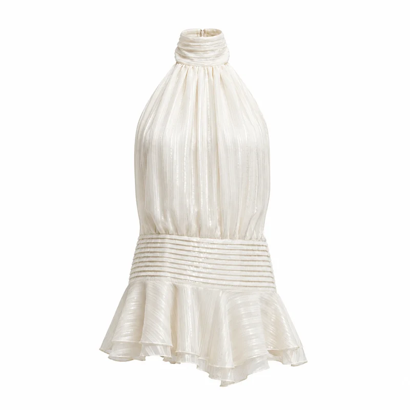 Amelie – Sommerkleid mit Plissee und Neckholder