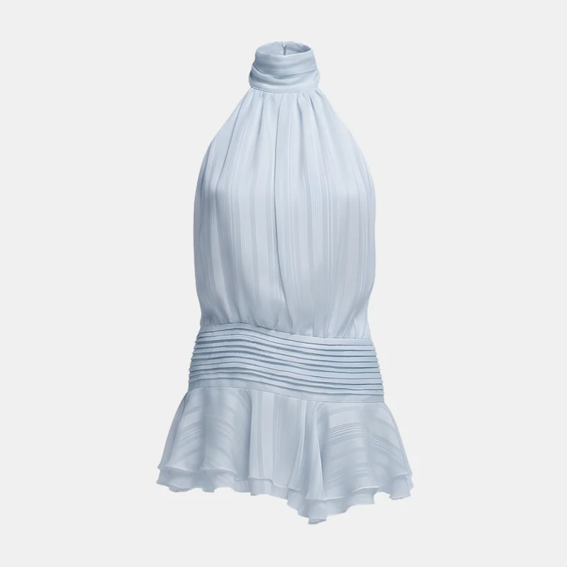 Amelie – Sommerkleid mit Plissee und Neckholder