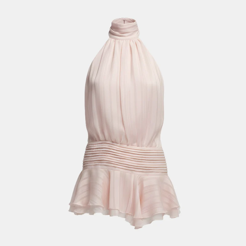 Amelie – Sommerkleid mit Plissee und Neckholder