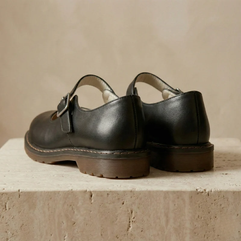 Lydia – Mary Janes aus Vintage-Leder