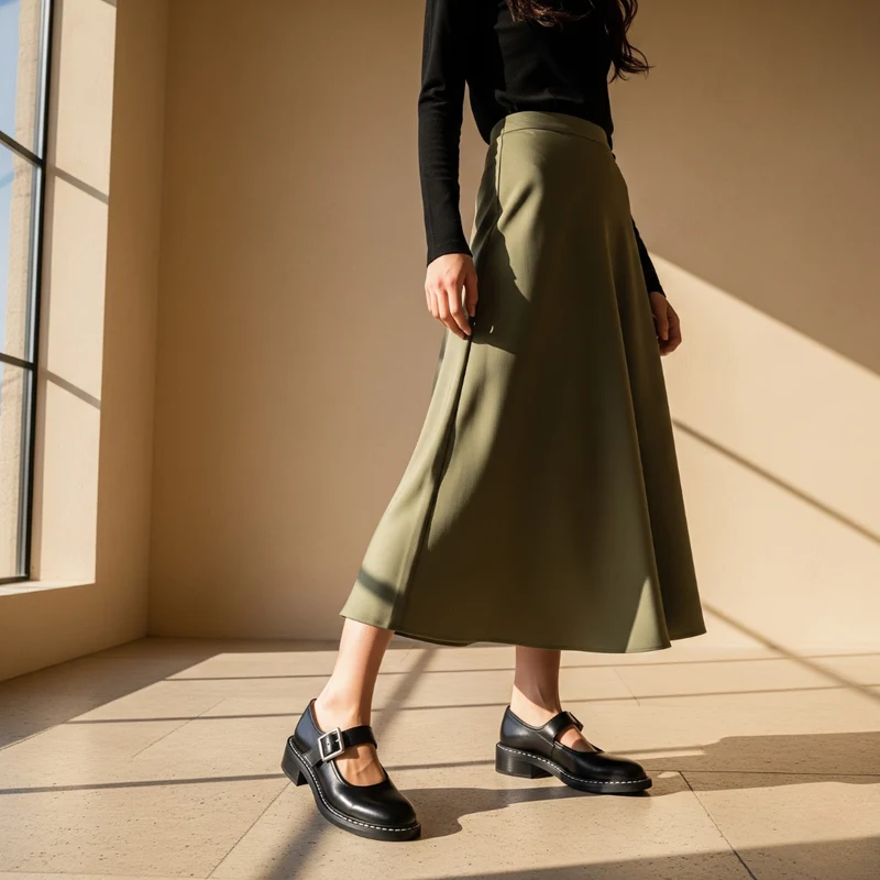 Lydia – Mary Janes aus Vintage-Leder