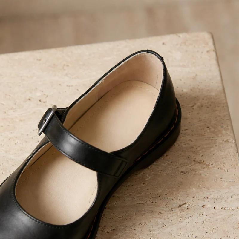 Lydia – Mary Janes aus Vintage-Leder