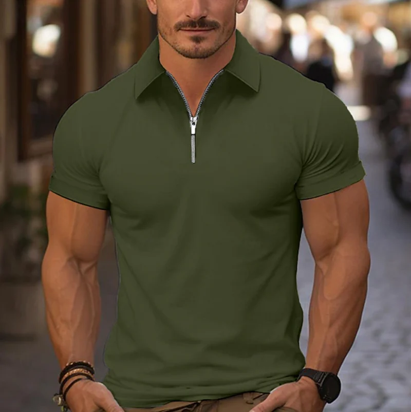 Rammy | Shirt mit Viertel-Reißverschluss und Kragen