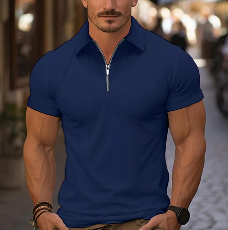 Rammy | Shirt mit Viertel-Reißverschluss und Kragen