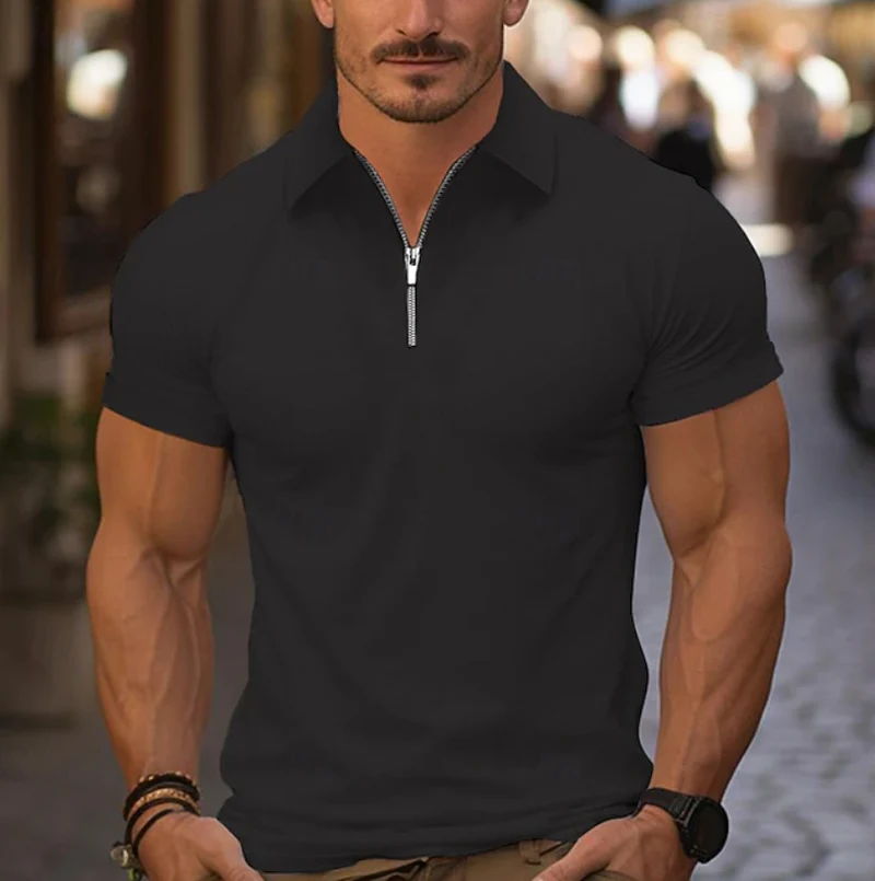 Rammy | Shirt mit Viertel-Reißverschluss und Kragen