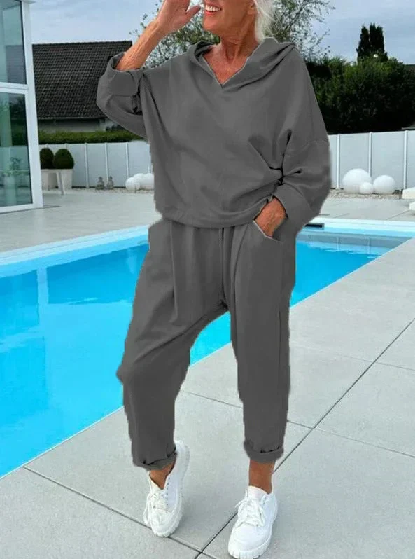 Hazel | Kapuzenpullover und Hose Kuscheliges Set