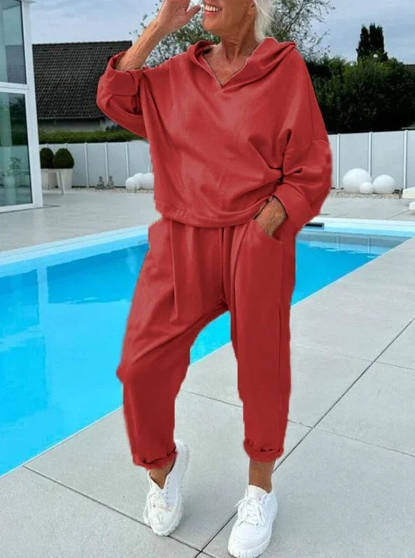 Hazel | Kapuzenpullover und Hose Kuscheliges Set
