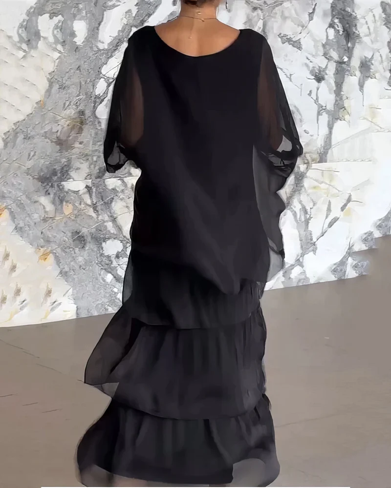 Vittoria | Göttliches Rüschen Maxikleid