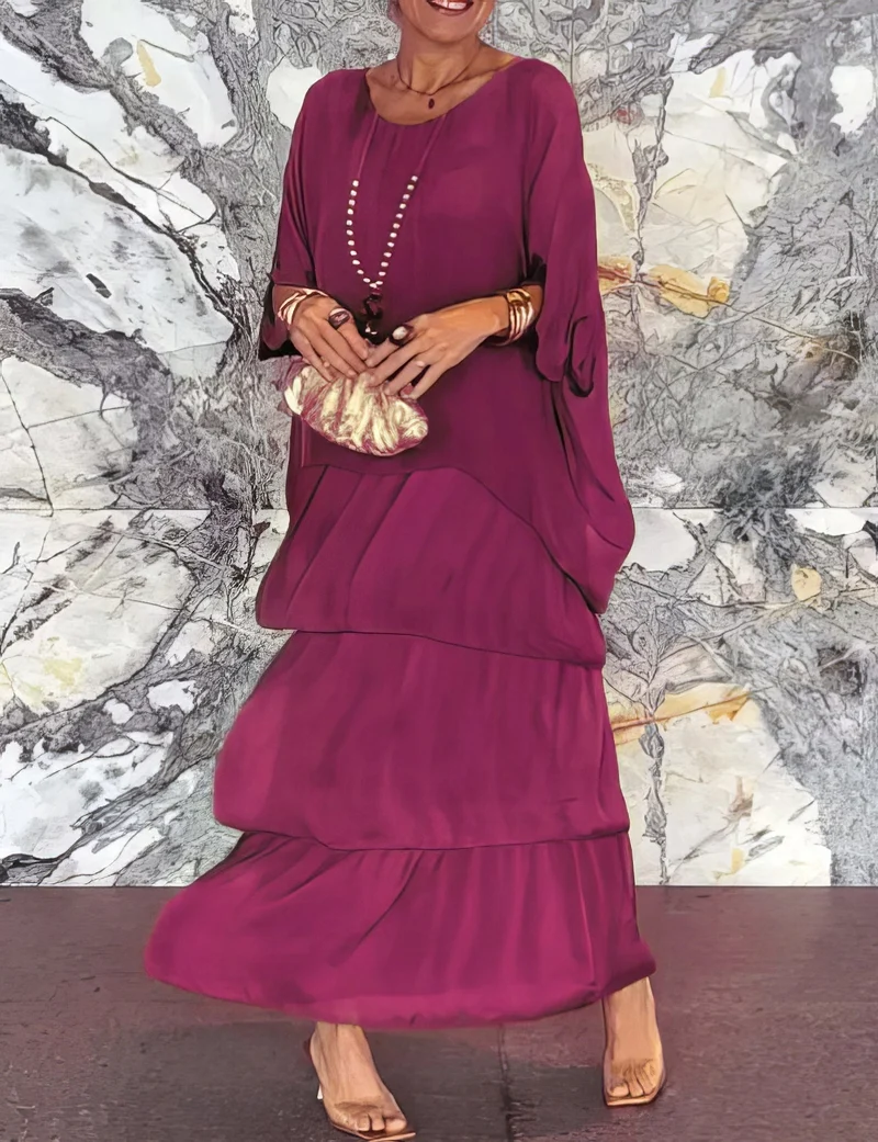 Vittoria | Göttliches Rüschen Maxikleid