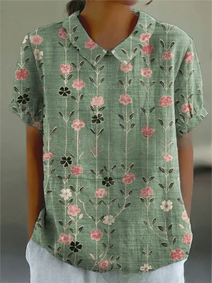 Inca | Kunstvolle Blumenbluse