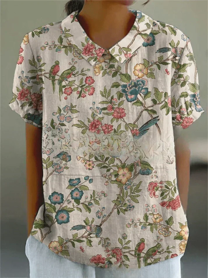 Inca | Kunstvolle Blumenbluse