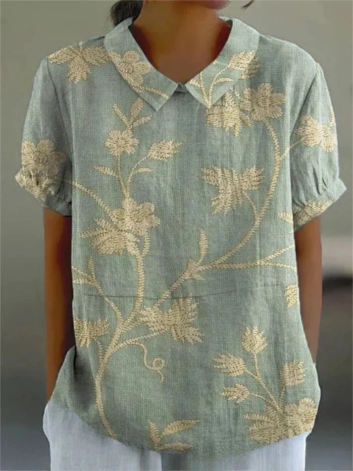 Inca | Kunstvolle Blumenbluse