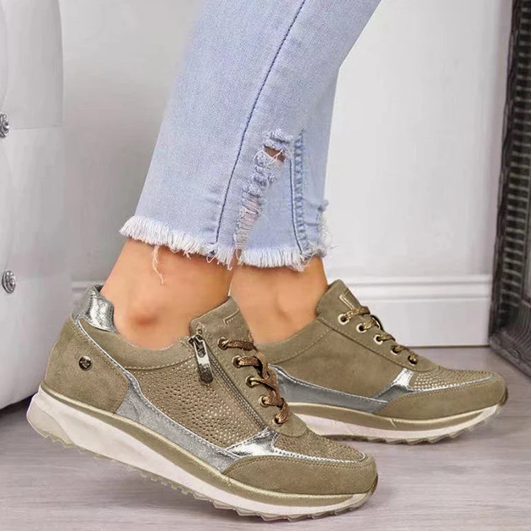 Greya | Komfortable orthopädische Sneaker mit Reißverschluss