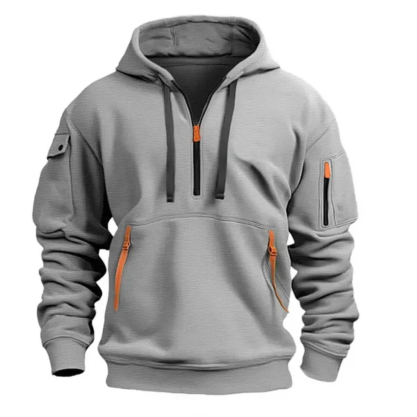 Alnick | Moderner Schiefergrauer Hoodie