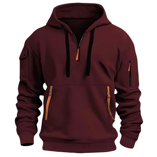 Alnick | Moderner Schiefergrauer Hoodie