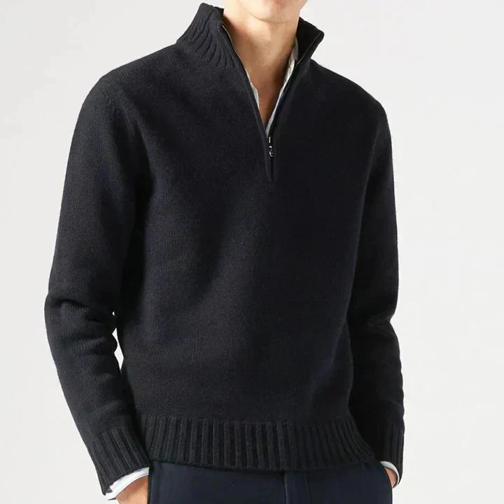 Lucio | Eleganter Half-Zip-Pullover