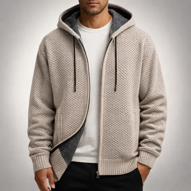Vinz | Urban Hoodie mit durchgehendem Reißverschluss