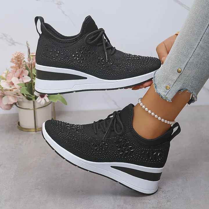 Mayrie | Sparkle Wedge Orthopädische Sneaker