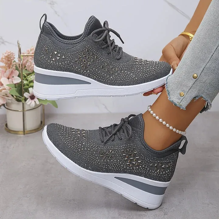 Mayrie | Sparkle Wedge Orthopädische Sneaker